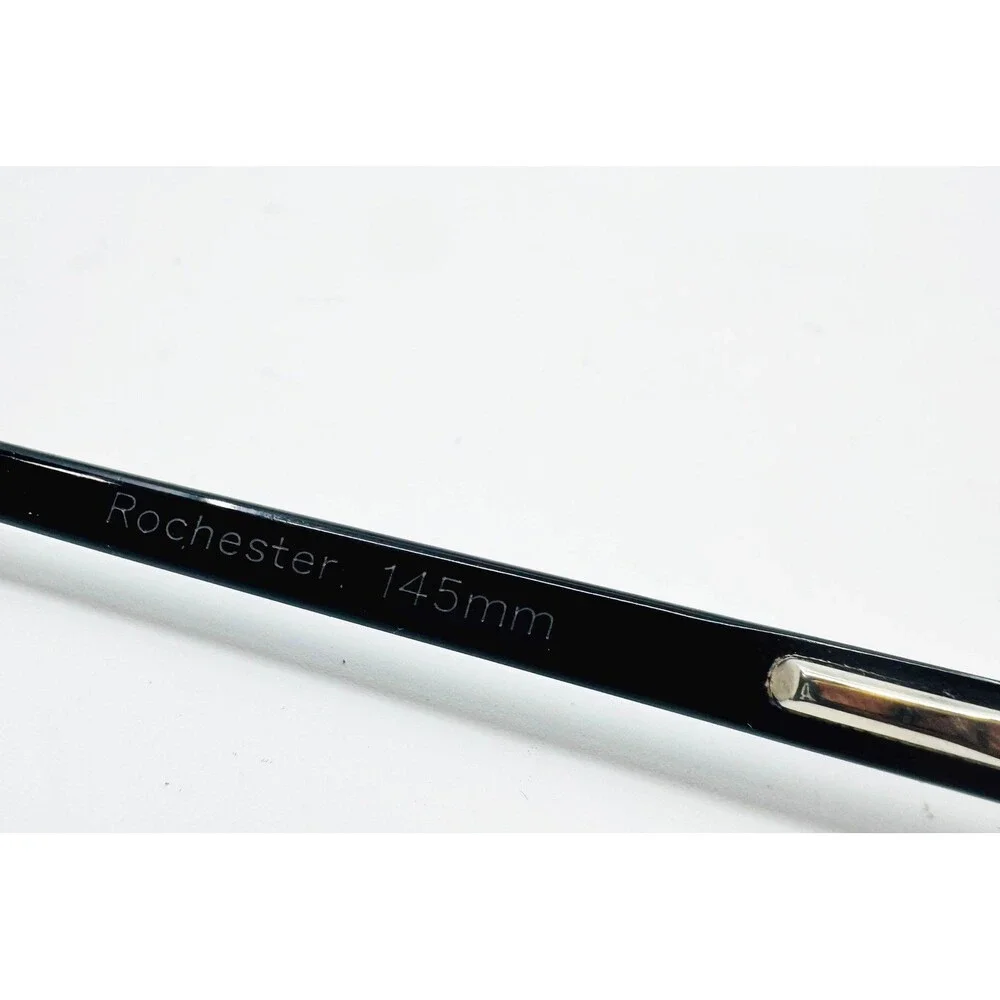 Rochester Eyeglass Frames Mens Black Oval Full Rim 145mm 39085
